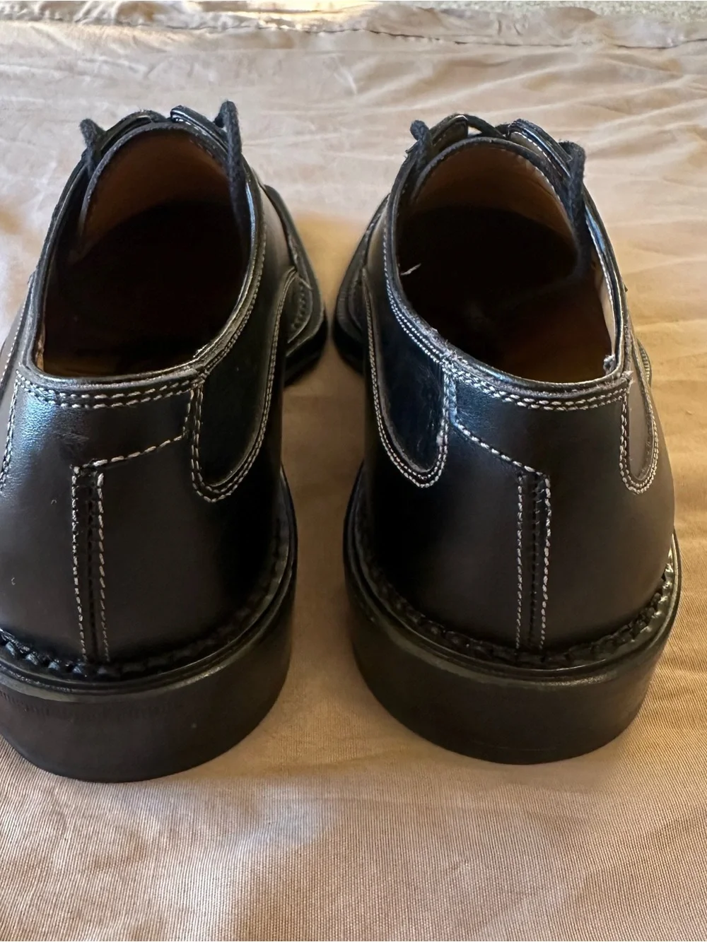 Vintage Antonio Maurizi Men’s 3157 Leather 39 Oxford Square Toe 39 EU 6.5 US